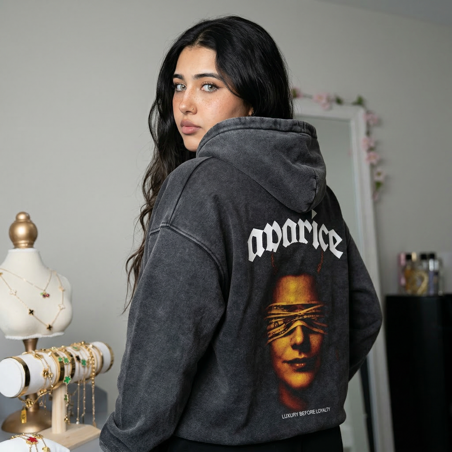 Zip-Through Boxy Fleece Hoodie