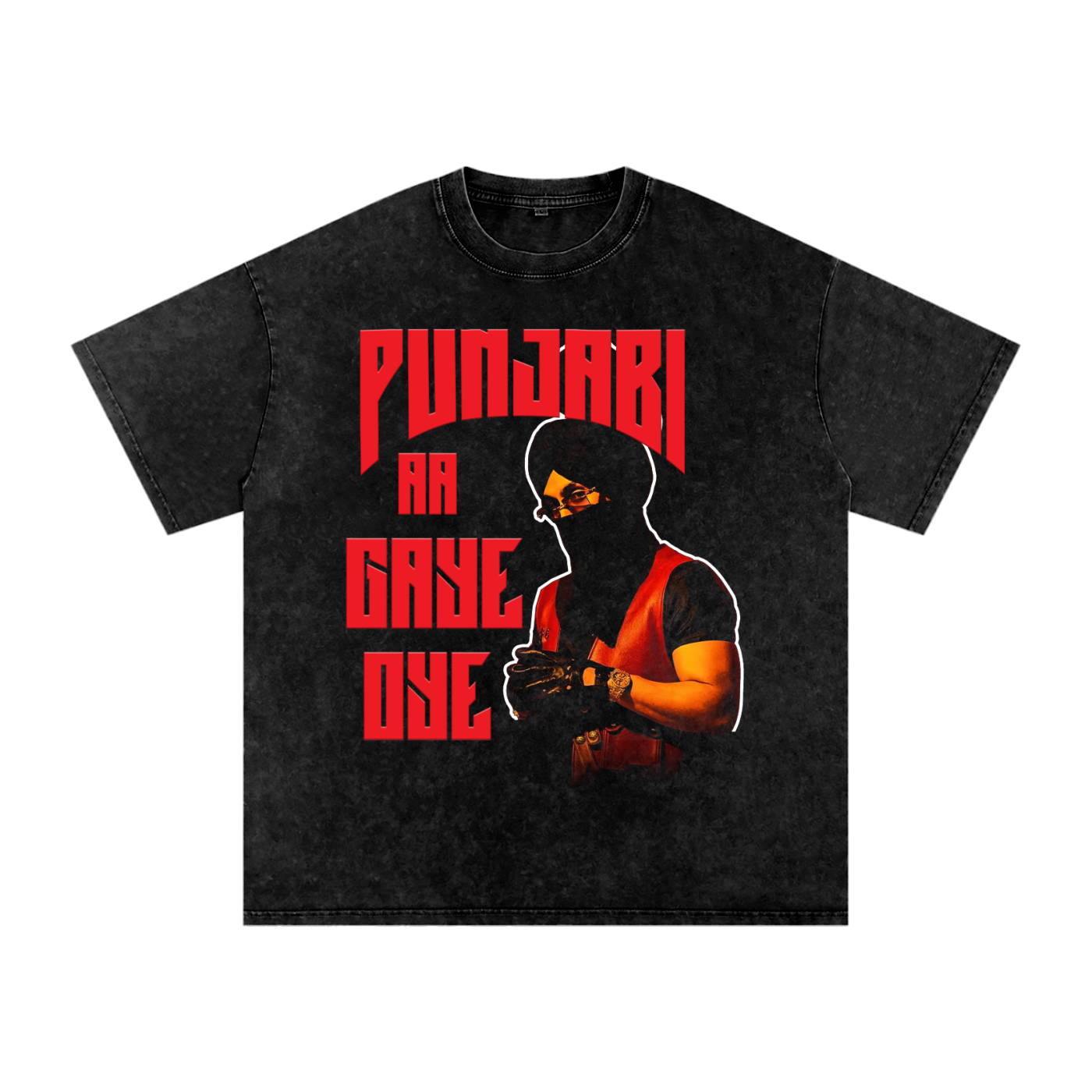 Diljit Oversized Washed T-Shirt