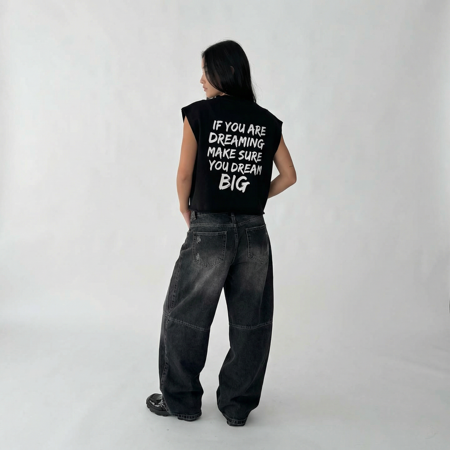 KA French Terry Boxy Tank Top