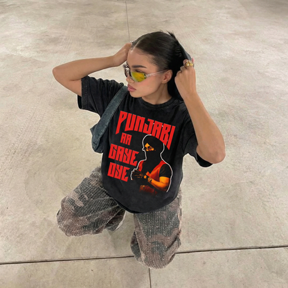 Diljit Oversized Washed T-Shirt