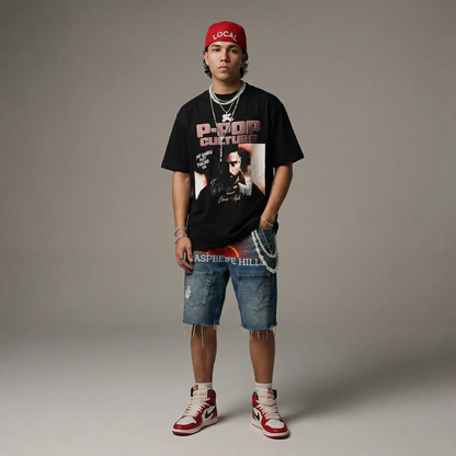P-POP Culture Essential Cotton T-Shirt