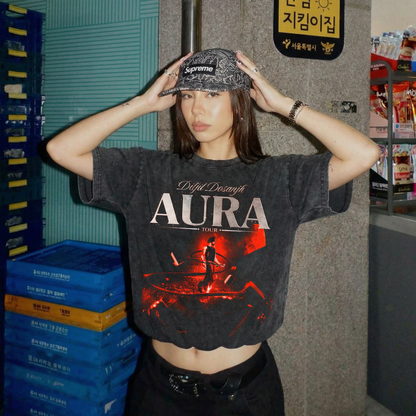 Aura Oversized Washed T-Shirt