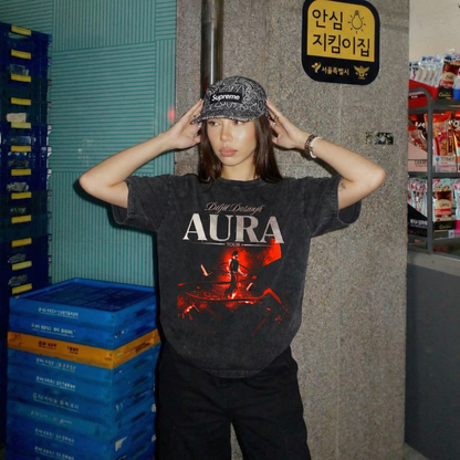 Aura Oversized Washed T-Shirt