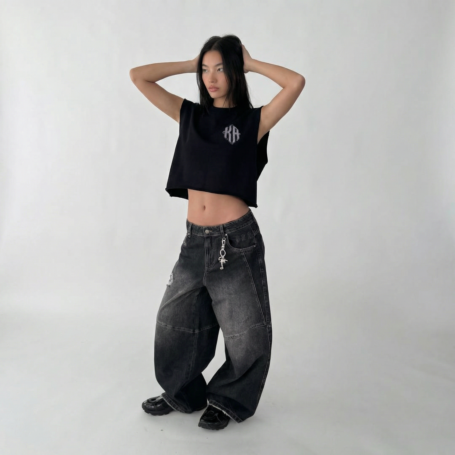 KA French Terry Boxy Tank Top