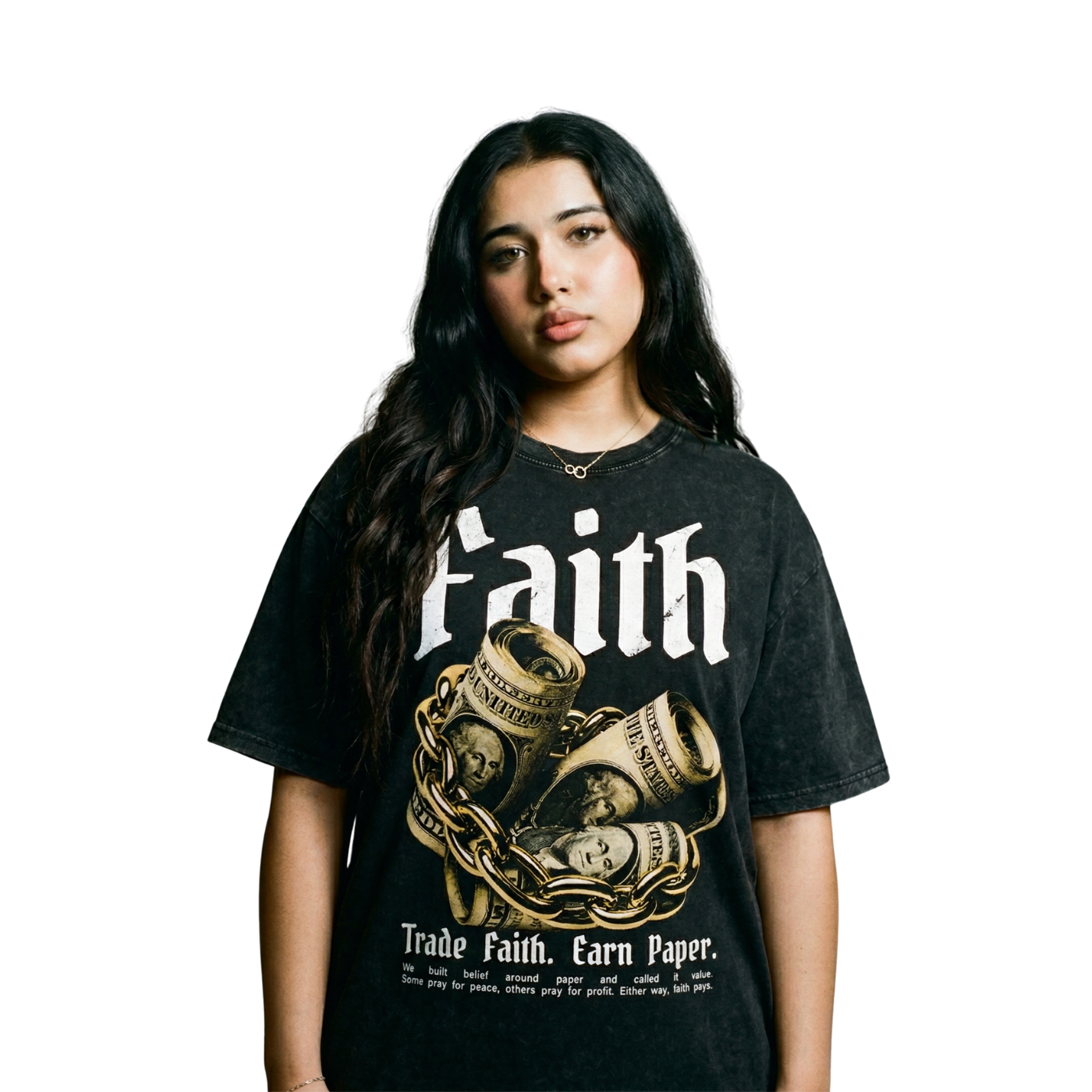 Faith Oversized Washed T-Shirt