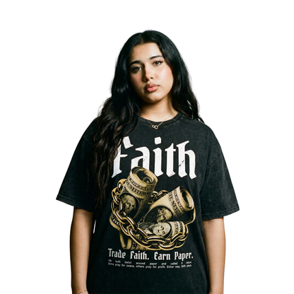 Faith Oversized Washed T-Shirt