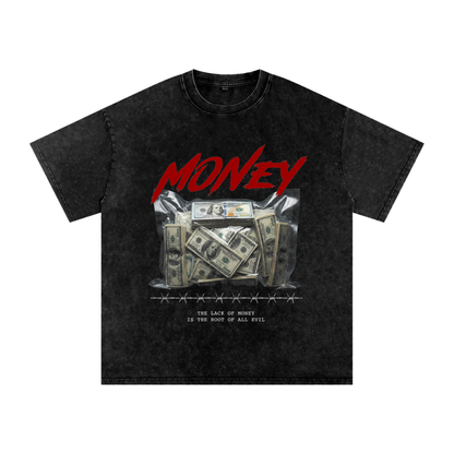 Money Washed Oversized T-Shirt